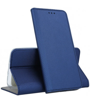 Mėlynas atverčiamas dėklas Samsung Galaxy A12 telefonui "Smart Magnet"