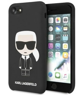 Juodas dėklas Apple iPhone 8 / SE 2020 / SE 2022 telefonui "KLHCI8SLFKBK Karl Lagerfeld Full Body Silicone Case"