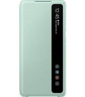 Originalus mėtos spalvos atverčiamas dėklas "Clear S-View Case" Samsung Galaxy S20 FE telefonui "EF-ZG780CME"