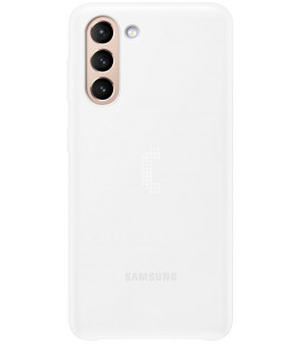 Originalus baltas dėklas "LED Cover" Samsung Galaxy S21 telefonui "EF-KG991CWE"