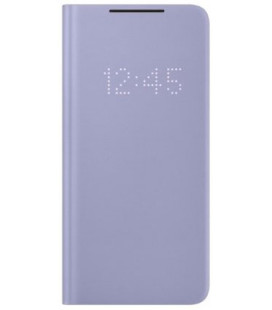 Originalus violetinis atverčiamas dėklas "LEDView Cover" Samsung Galaxy S21 Plus telefonui "EF-NG996PVE"