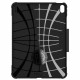 Juodas atverčiamas dėklas Apple iPad Air 10.9 4 / 5 / 2020-2022 / iPad Air 11 6 / 7 / 2024-2025 planšetei "Spigen Rugged Armor"