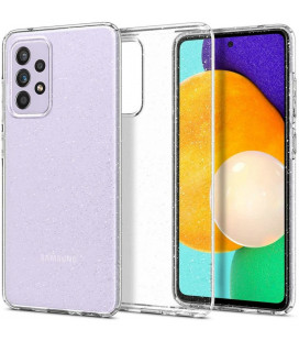 Skaidrus dėklas su blizgučiais Samsung Galaxy A72 telefonui "Spigen Liquid Crystal Glitter"