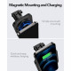 Juodas magnetinis automobilinis telefonų laikiklis su belaidžio krovimo funkcija "ESR Halolock Magnetic Magsafe"