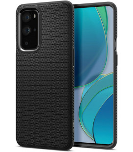 Juodas dėklas Oneplus 9 Pro telefonui "Spigen Liquid Air"
