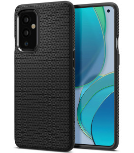 Juodas dėklas Oneplus 9 telefonui "Spigen Liquid Air"