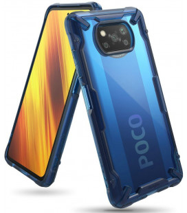 Mėlynas dėklas Xiaomi Poco X3 Pro / X3 NFC telefonui "Ringke Fusion X"