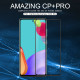 Juodas apsauginis grūdintas stiklas Samsung Galaxy A52 LTE/5G telefonui "Nillkin Amazing 2.5D CP+ Pro"