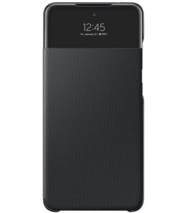 Originalus juodas atverčiamas dėklas "S-View Case" Samsung Galaxy A52 telefonui "EF-EA525PBE"