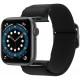 Juoda apyrankė Apple Watch 4 / 5 / 6 / 7 / 8 / 9 / SE / Ultra 1 / 2 (42 / 44 / 45 / 49 mm) laikrodžiui "Spigen Fit Lite"