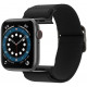 Juoda apyrankė Apple Watch 8 / 9 / 10 / 11 / 12 / SE / Ultra (44 / 45 / 46 / 49 mm) laikrodžiui "Spigen Fit Lite"