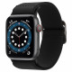 Juoda apyrankė Apple Watch 8 / 9 / 10 / 11 / 12 / SE / Ultra (44 / 45 / 46 / 49 mm) laikrodžiui "Spigen Fit Lite"