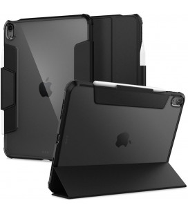 Juodas atverčiamas dėklas Apple iPad Air 4 / 5 / 6 / 2020 / 2022 / 2024 planšetei "Spigen Ultra Hybrid Pro"