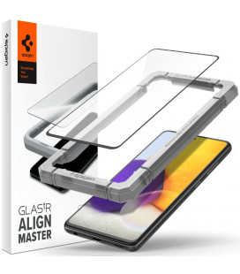 Apsauginis grūdintas stiklas Samsung Galaxy A52 LTE/5G telefonui "Spigen AlignMaster Glas tR"