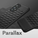 Juodas dėklas Samsung Galaxy A72 telefonui "Caseology Parallax"