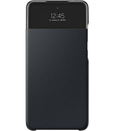 Originalus juodas atverčiamas dėklas "S-View Case" Samsung Galaxy A72 telefonui "EF-EA725PBE"