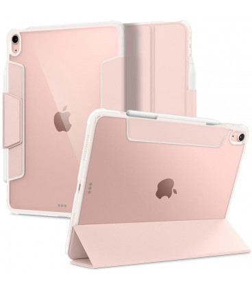 Rausvai auksinės spalvos atverčiamas dėklas Apple iPad Air 10.9 4 / 5 / 2020-2022 / 11 6 / 2024 planšetei "Spigen Ultra Hybrid P