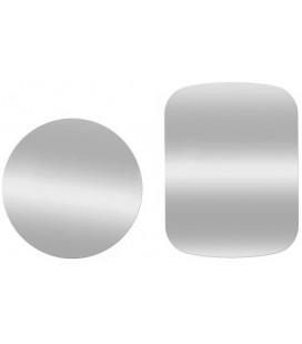 Sidabrinės spalvos metalinių plokštelių komplektas magnetiniams telefonų laikikliams