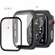 Juodas dėklas Apple Watch 4 / 5 / 6 / SE 1 / 2 / 3 (40MM) laikrodžiui "Tech-Protect Defense360"