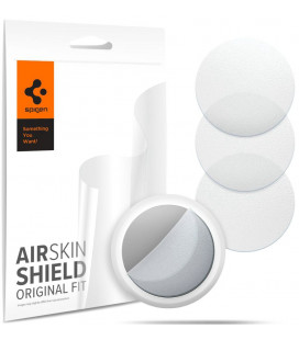 Matinės skaidrios apsauginės plėvelės Apple Airtag "Spigen Airskin 4-Set"