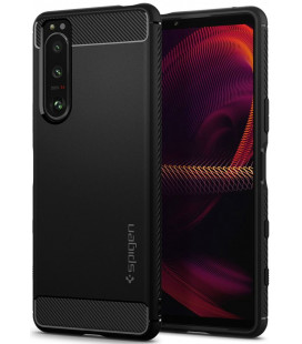 Juodas dėklas Sony Xperia 5 III telefonui "Spigen Rugged Armor"