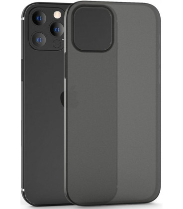 Matinis juodas dėklas Apple iPhone 12/12 Pro telefonui "Tech-Protect Ultraslim 0.4mm"