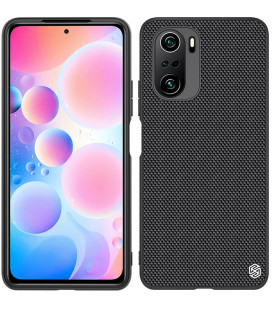 Juodas dėklas Xiaomi Poco F3 telefonui "Nillkin Textured Hard Case"