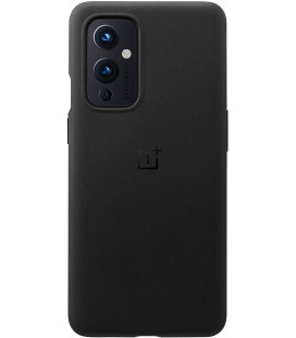 Originalus juodas dėklas Oneplus 9 telefonui "Sandstone Bumper Cover"