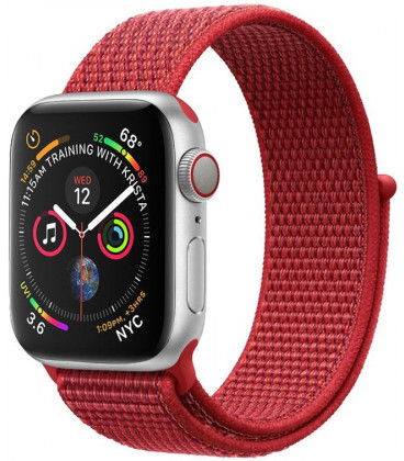 Raudona apyrankė Apple Watch 1/2/3/4/5/6/7/SE (42/44/45mm) laikrodžiui  \