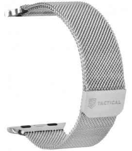 Sidabrinės spalvos apyrankė Apple Watch 1/2/3/4/5/6/7/8/SE (42/44/45mm) laikrodžiui "Tactical 356 Loop Magnetic Stainless Steel 