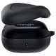 Juodas dėklas Samsung Galaxy Buds 2 / Live / Pro ausinėms "Spigen Silicone Fit"