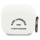 Baltas dėklas Apple Airpods 3 ausinėms "KLACA3SILRSGWH Karl Lagerfeld Rue St Guillaume Silicone Case"