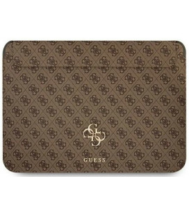 Universalus rudas dėklas nešiojamiems kompiuteriams 13" "GUCS13G4GFBR Guess PU 4G Metal Logo Computer Sleeve"
