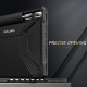 Juodas atverčiamas dėklas Samsung Galaxy Tab S7 FE 5G 12.4 T730 / T736B planšetei "Infiland Multiple Angles"