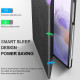 Juodas atverčiamas dėklas Samsung Galaxy Tab S7 FE 5G 12.4 T730 / T736B planšetei "Infiland Classic Stand"