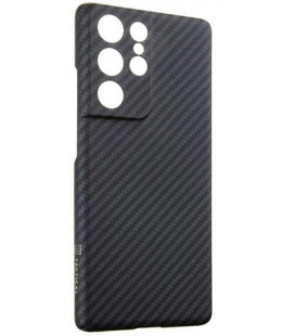 Juodas dėklas Samsung Galaxy S21 Ultra telefonui "Tactical MagForce Aramid Cover"