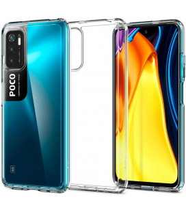 Skaidrus dėklas Xiaomi Poco M3 Pro 5G / Redmi Note 10 5G telefonui "Spigen Ultra Hybrid"