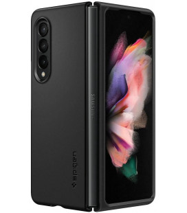 Juodas dėklas Samsung Galaxy Z Fold 3 telefonui "Spigen Thin Fit"