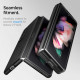 Juodas dėklas Samsung Galaxy Z Fold 3 telefonui "Spigen Thin Fit"