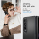 Juodas dėklas Samsung Galaxy Z Fold 3 telefonui "Spigen Airskin"