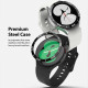 Sidabrinės spalvos apsauginis rėmelis Samsung Galaxy Watch 4 / 5 (40mm) laikrodžiui "Ringke Bezel Styling"