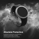 Juodas apsauginis dėklas Samsung Galaxy Watch 4 44mm laikrodžiui "Ringke Air"