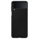 Originalus juodas dėklas "Leather Cover" Samsung Galaxy Z Flip 3 telefonui "EF-VF711LBE"