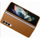 Originalus rudas dėklas "Leather Cover" Samsung Galaxy Z Fold 3 telefonui "EF-VF926LAE"