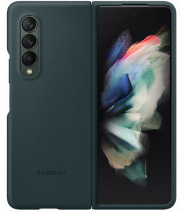 Originalus žalias dėklas "Silicone Cover" Samsung Galaxy Z Fold 3 telefonui "EF-PF926TGE"