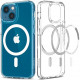 Baltas/skaidrus dėklas Apple iPhone 13 Mini telefonui "Spigen Ultra Hybrid MAG Magsafe"