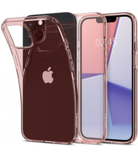 Rožinis dėklas Apple iPhone 13 Mini telefonui "Spigen Crystal Flex"