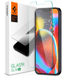 Apsauginis grūdintas stiklas Apple iPhone 13 Mini telefonui "Spigen Glas.TR Slim HD"