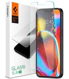 Apsauginis grūdintas stiklas Apple iPhone 13 Pro Max telefonui "Spigen Glas.TR Slim HD"
