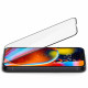 Juodas apsauginis grūdintas stiklas Apple iPhone 13 Mini telefonui "Spigen Glas.TR Slim HD"